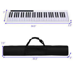 61-Key Portable Digital Stage Piano with Carrying Bag - Perfect for Performances