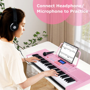 61-Key Electric Piano Keyboard for Beginners - Ideal for Practice & Learning