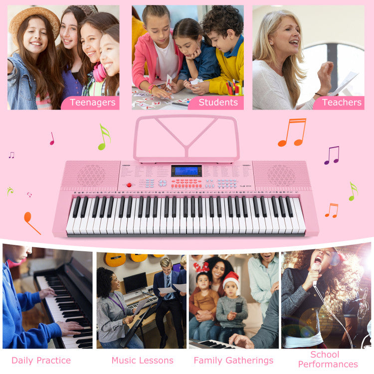 61-Key Electric Piano Keyboard for Beginners - Ideal for Practice & Learning