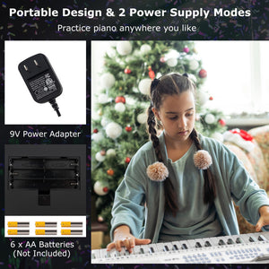 61-Key Electric Piano Keyboard for Beginners - Ideal for Practice & Learning