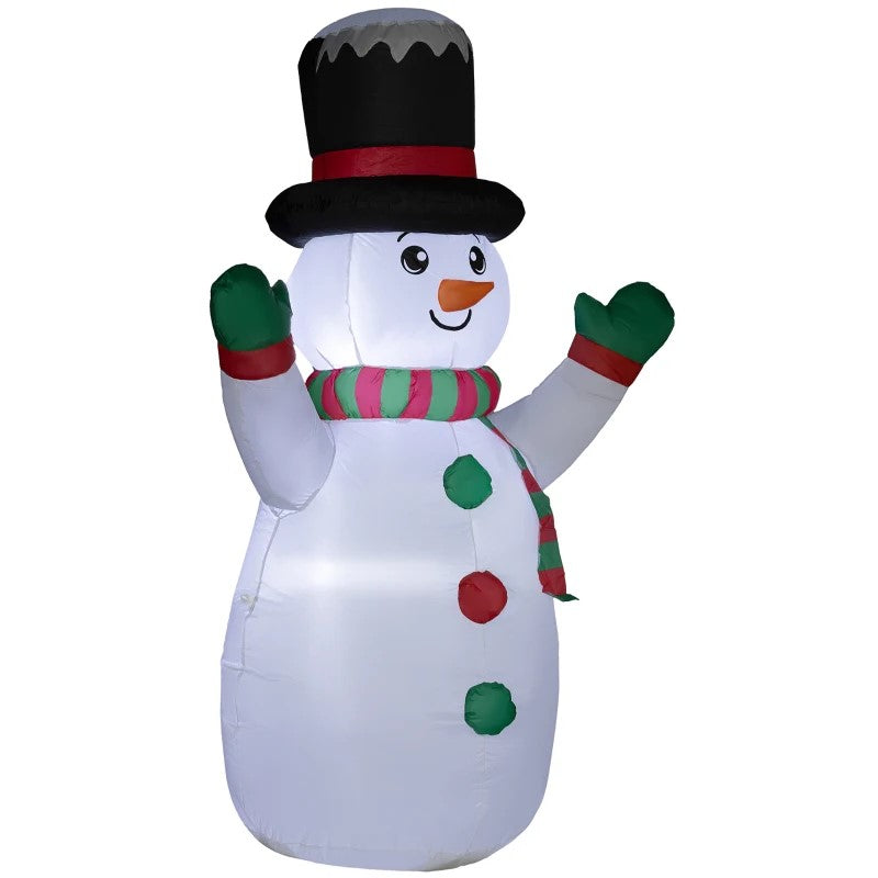 6 FT Christmas Inflatable Snowman with LED Lights for Indoor & Outdoor Holiday Decor