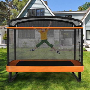 6 ft Kids Trampoline with Swing & Safety Fence - Fun and Secure Outdoor Play