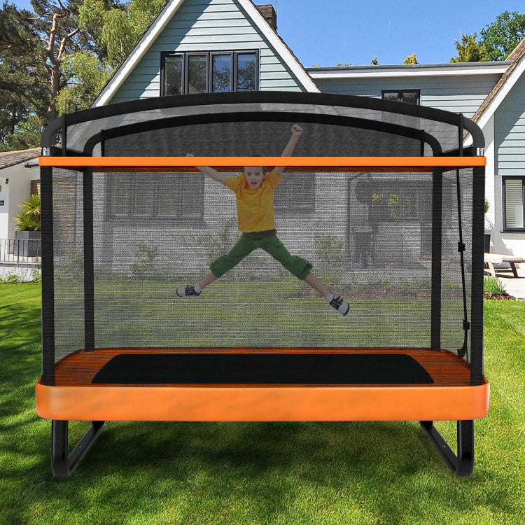 6 ft Kids Trampoline with Swing & Safety Fence - Fun and Secure Outdoor Play