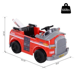 6V Electric Ride-On Fire Truck