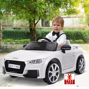 6V Kids Electric Ride On Car, Licensed Audi TT RS , White