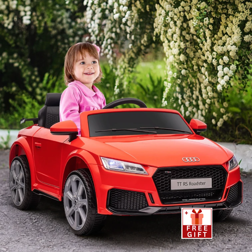 6V Kids Electric Ride On Car, Licensed Audi TT RS , Red