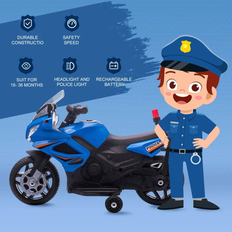 Police power wheels ride-on bike