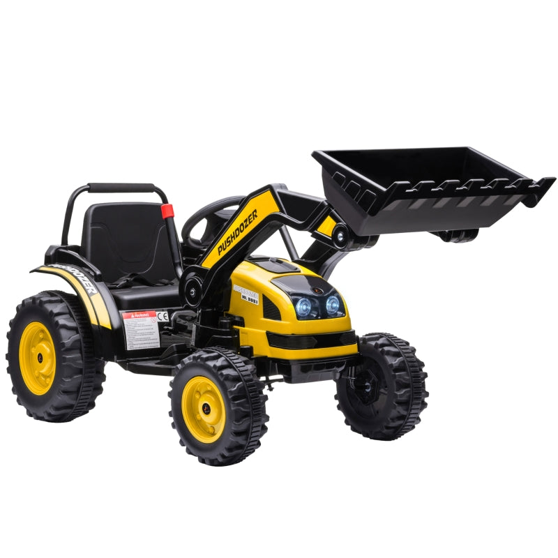 6V Kids Ride on Excavator, Bulldozer, Electric Construction Vehicle, Rechargeable Battery Powered Truck