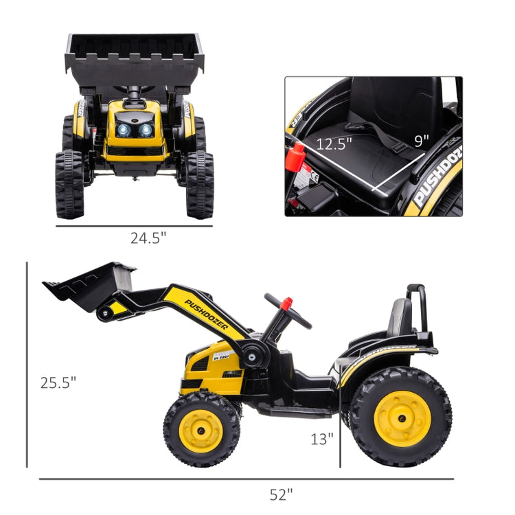 6V Kids Ride on Excavator, Bulldozer, Electric Construction Vehicle, Rechargeable Battery Powered Truck