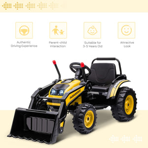 6V Kids Ride on Excavator, Bulldozer, Electric Construction Vehicle, Rechargeable Battery Powered Truck