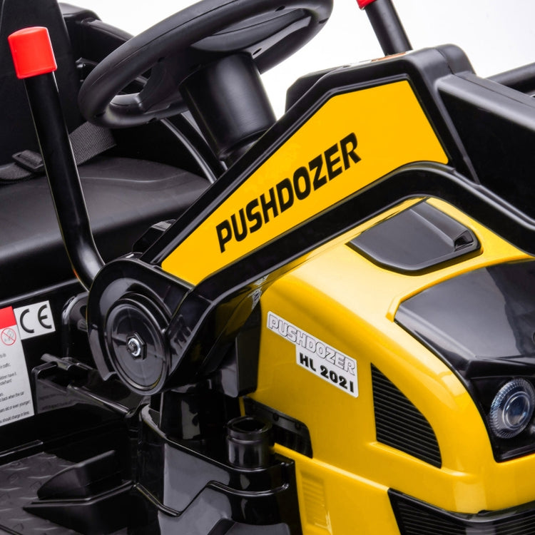 6V Kids Ride on Excavator, Bulldozer, Electric Construction Vehicle, Rechargeable Battery Powered Truck