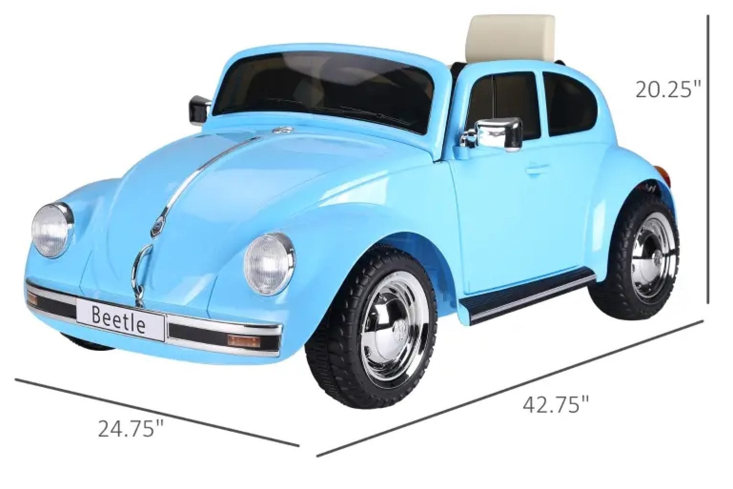 6V Licensed Volkswagen Beetle Ride-on Kids Electric Car 