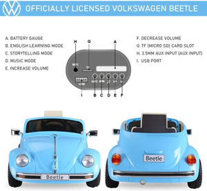 6V Licensed Volkswagen Beetle Ride-on Kids Electric Car 