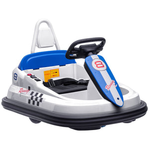 ride on bumper car for toddlers, White