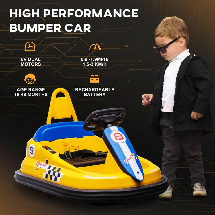 ride on bumper car for toddlers, Yellow