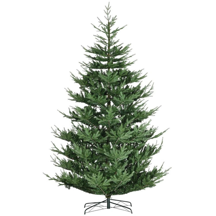 6ft Artificial Christmas Tree, Realistic Pine with 795 Branches, Hinged Auto-Open & Steel Base