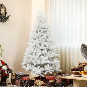 6ft Artificial White Christmas Tree for Festive Holiday Decor