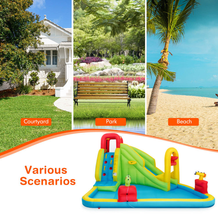 bounce house water slide