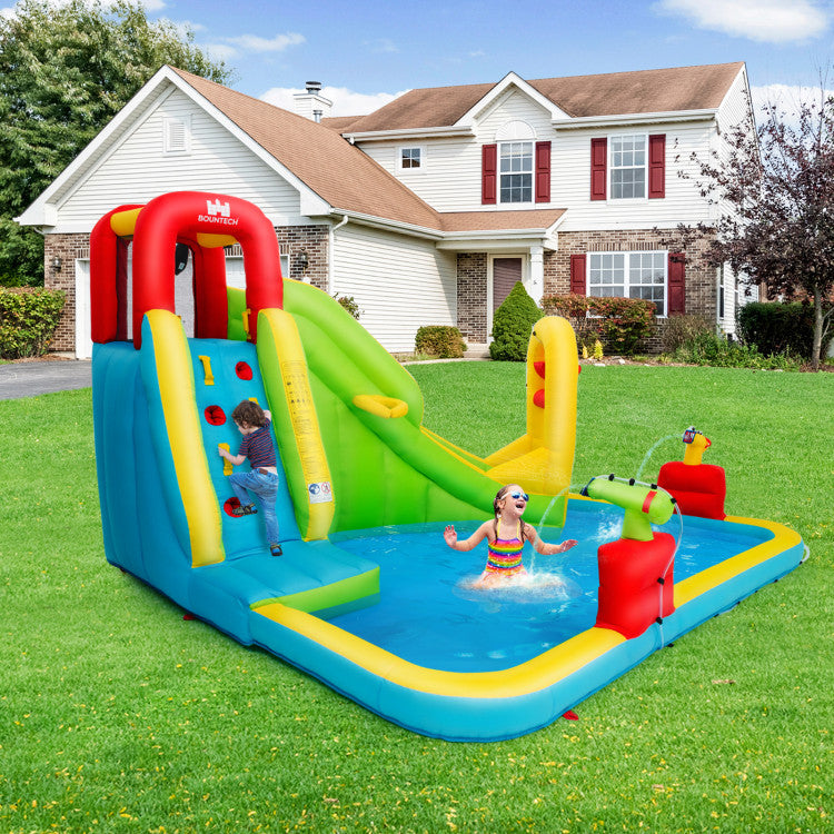 bounce house water slide