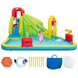 bounce house water slide