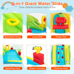 bounce house water slide
