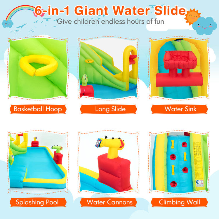 bounce house water slide