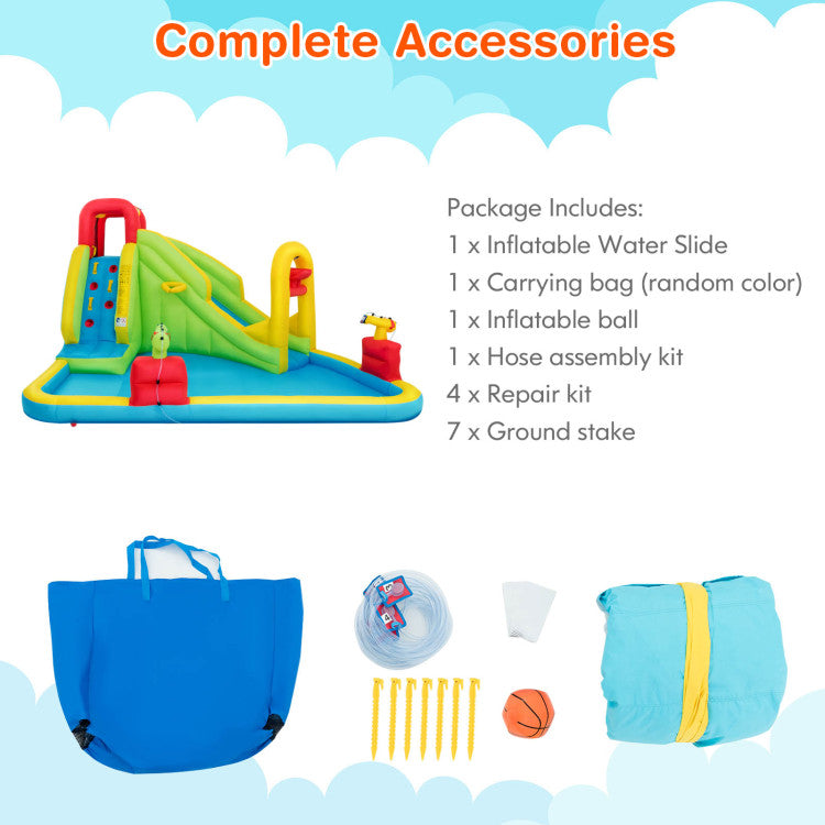 bounce house water slide