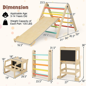 7-in-1 Toddler Climbing Toy Table & Chair Set for Kids Aged 3-14 | Boys & Girls