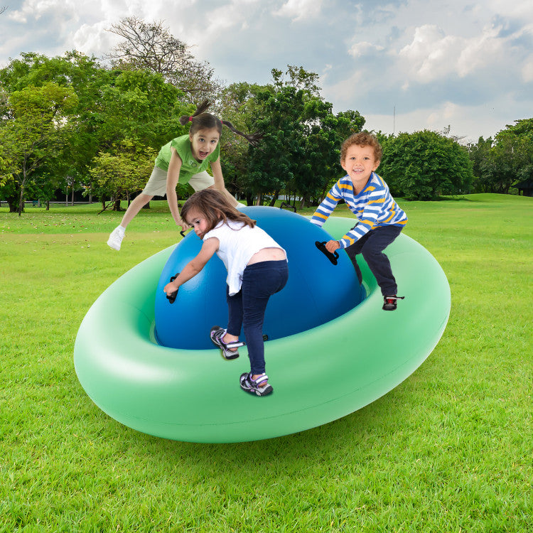 7.5-Foot Giant Inflatable Dome Rocker Bouncer for Kids with 6 Built-in Handles