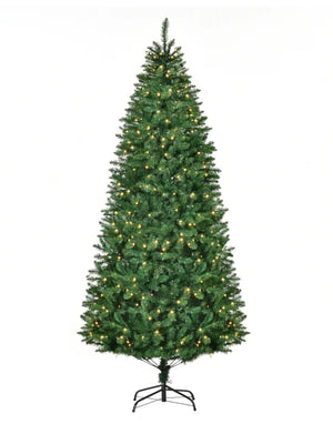 7.5ft Pre-lit Artificial Pine Christmas Tree with 450 LED Lights and 1146 Branch Tips