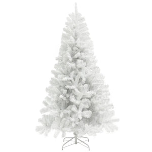 7.5ft Unlit Black Artificial Christmas Tree with 1346 Branch Tips & Steel Base