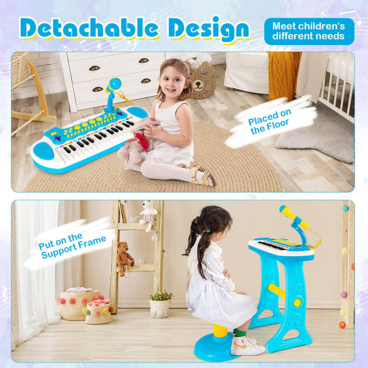 31-Key Kids Piano Keyboard Toy with Microphone and Multiple Sounds for Age 3+