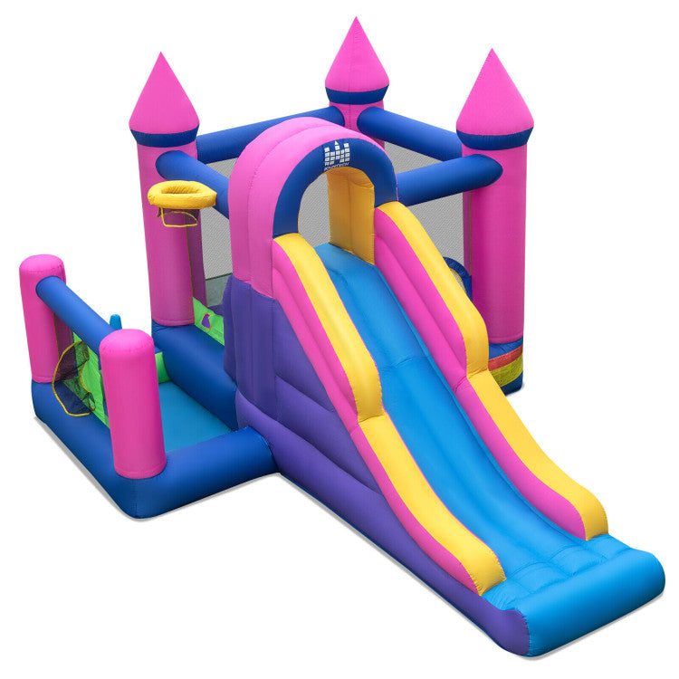 pink bounce house for big kids