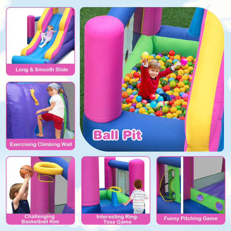 pink bounce house for big kids