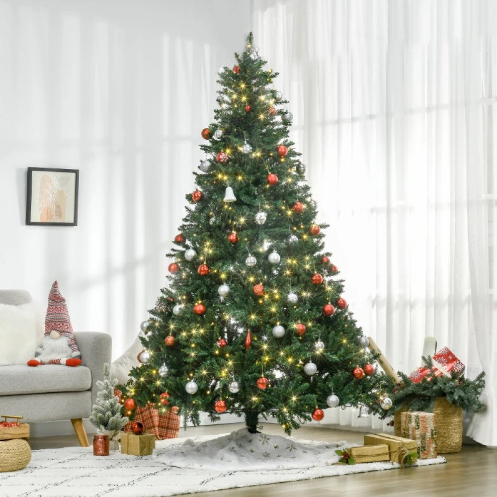 7ft Pre-Lit Douglas Fir Artificial Christmas Tree with 700 LED Lights and Realistic Tips