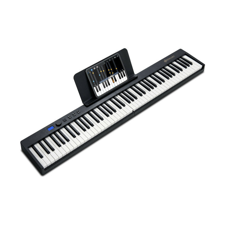 88-Key Foldable Digital Piano with MIDI, Bluetooth Connectivity & Portable Design