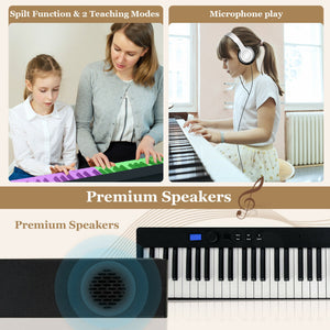 88-Key Foldable Digital Piano with MIDI, Bluetooth Connectivity & Portable Design