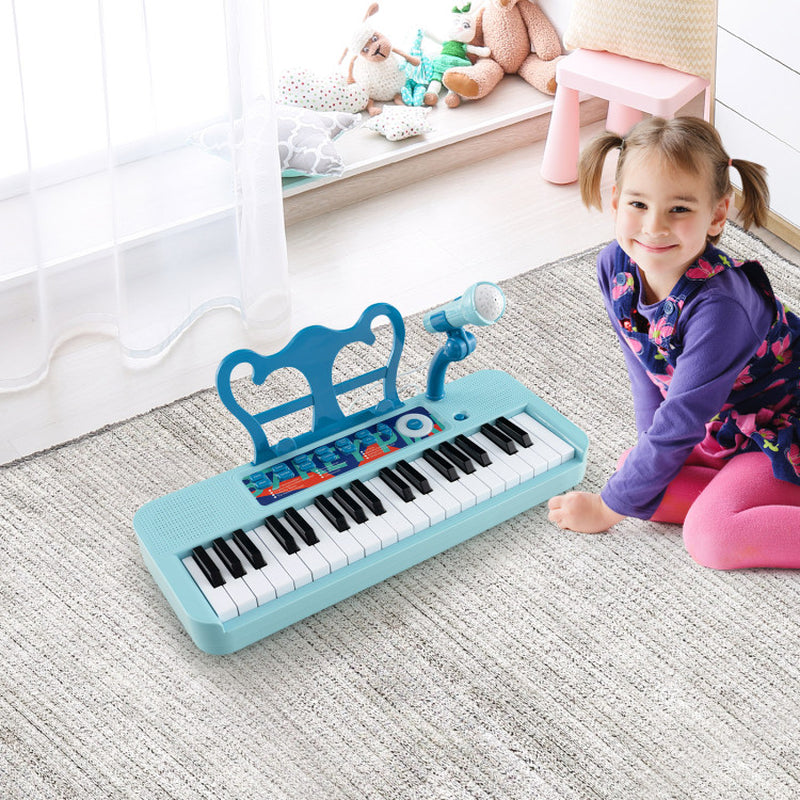 Kids Piano Keyboard 37-Key Kids Toy Keyboard Piano with Microphone for 3+ Kids