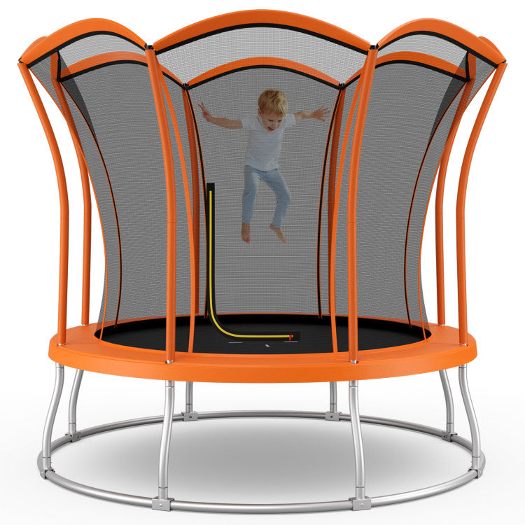 8ft outdoor kids trampoline with flower shape