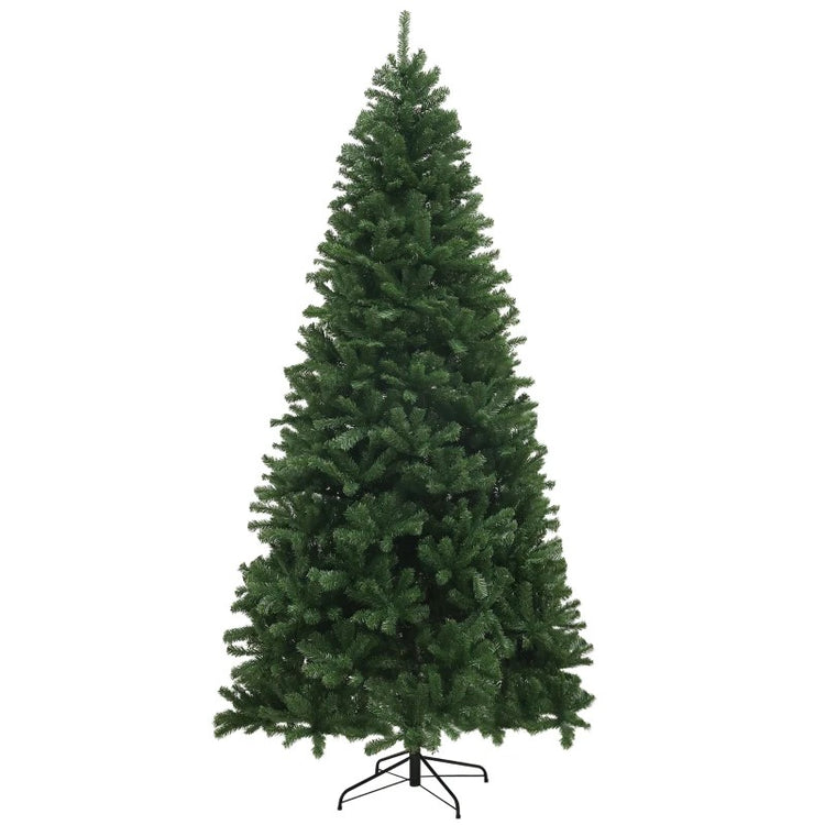 9ft Artificial Christmas Tree with 2132 Realistic Branch Tips, Auto-Open, and Steel Base, Green