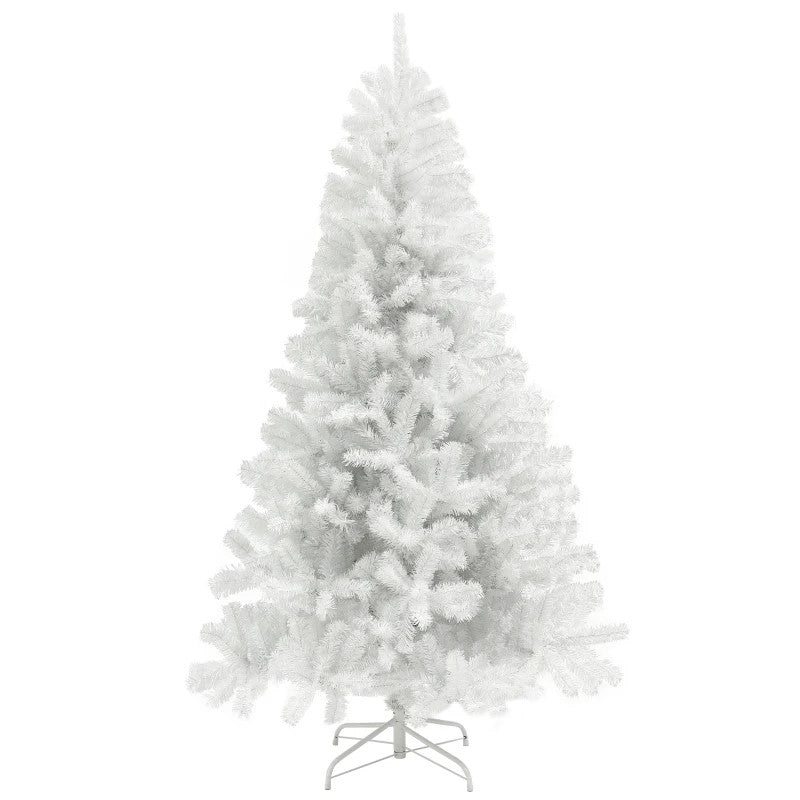 9ft Unlit Black Artificial Christmas Tree with 2132 Branch Tips & Steel Base, Holiday Decor