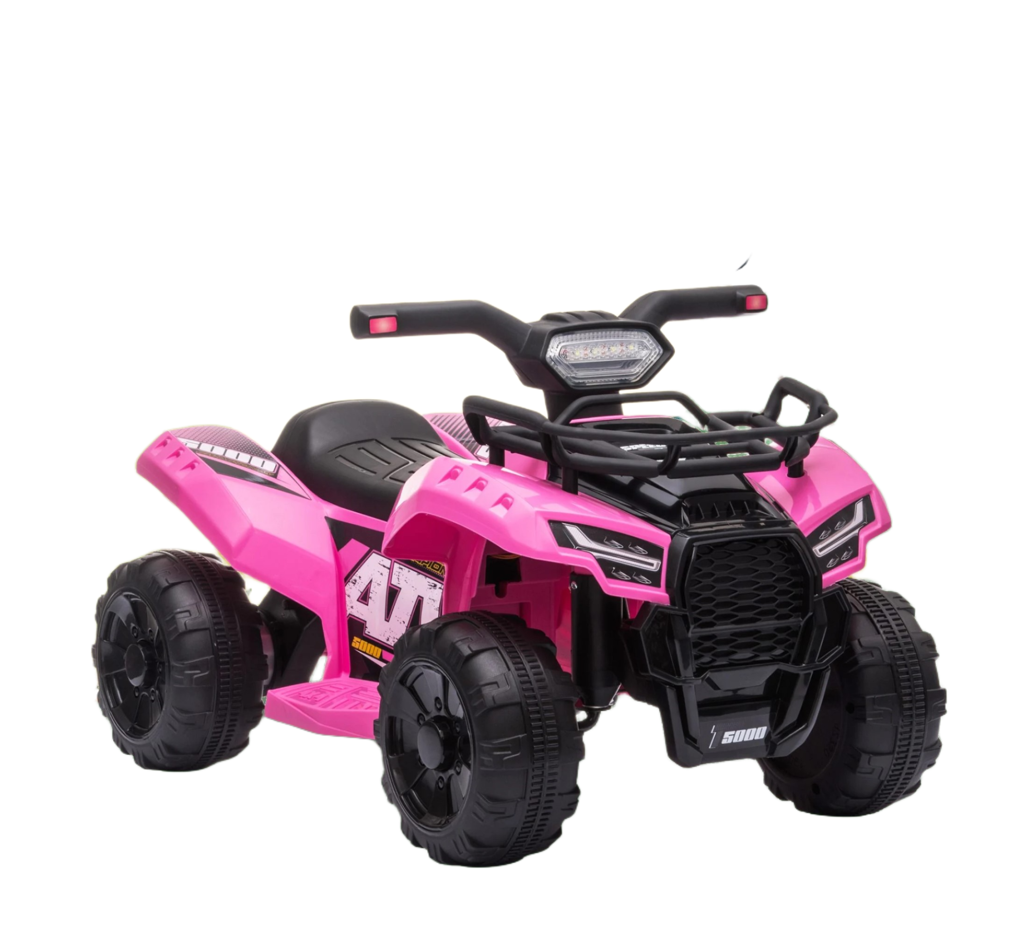 Tobbi 6V Electric Toddler Ride On ATV, Battery Operated 4-Wheeler Quad Toy Car with Front Storage Baskets - Toddler Electric ATV, Toys Ride on Light Pink