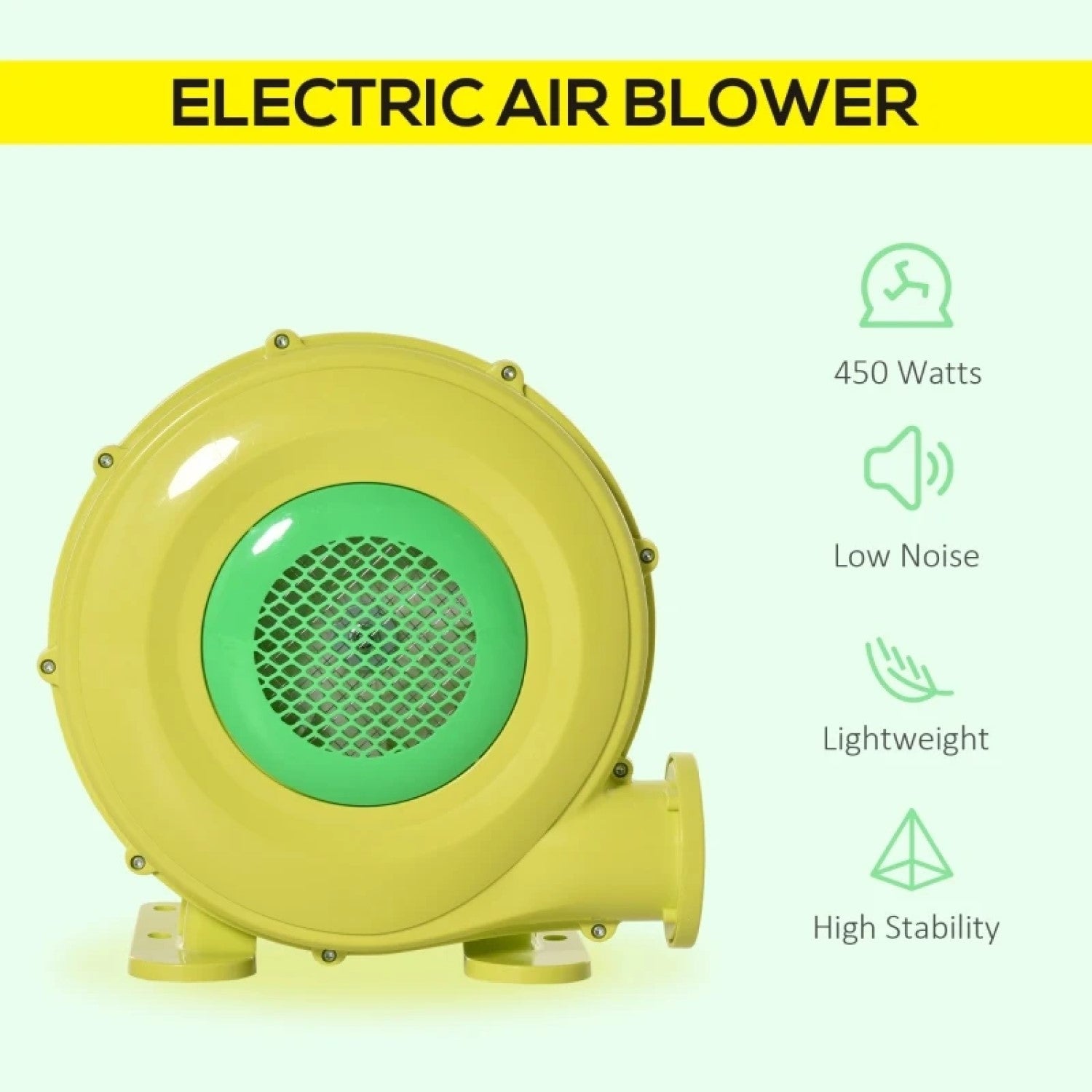 Bounce Air blower for Inflatable House 450-Watt Electric Fan Blower