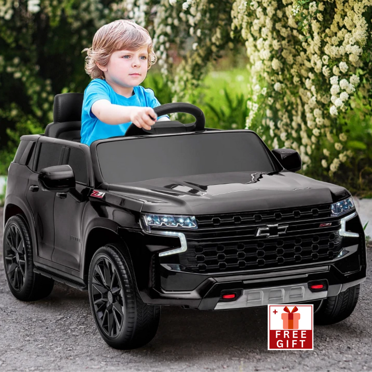 Chevrolet TAHOE Licensed Kids Ride on Car, 12V Battery Powered Kids Electric Car