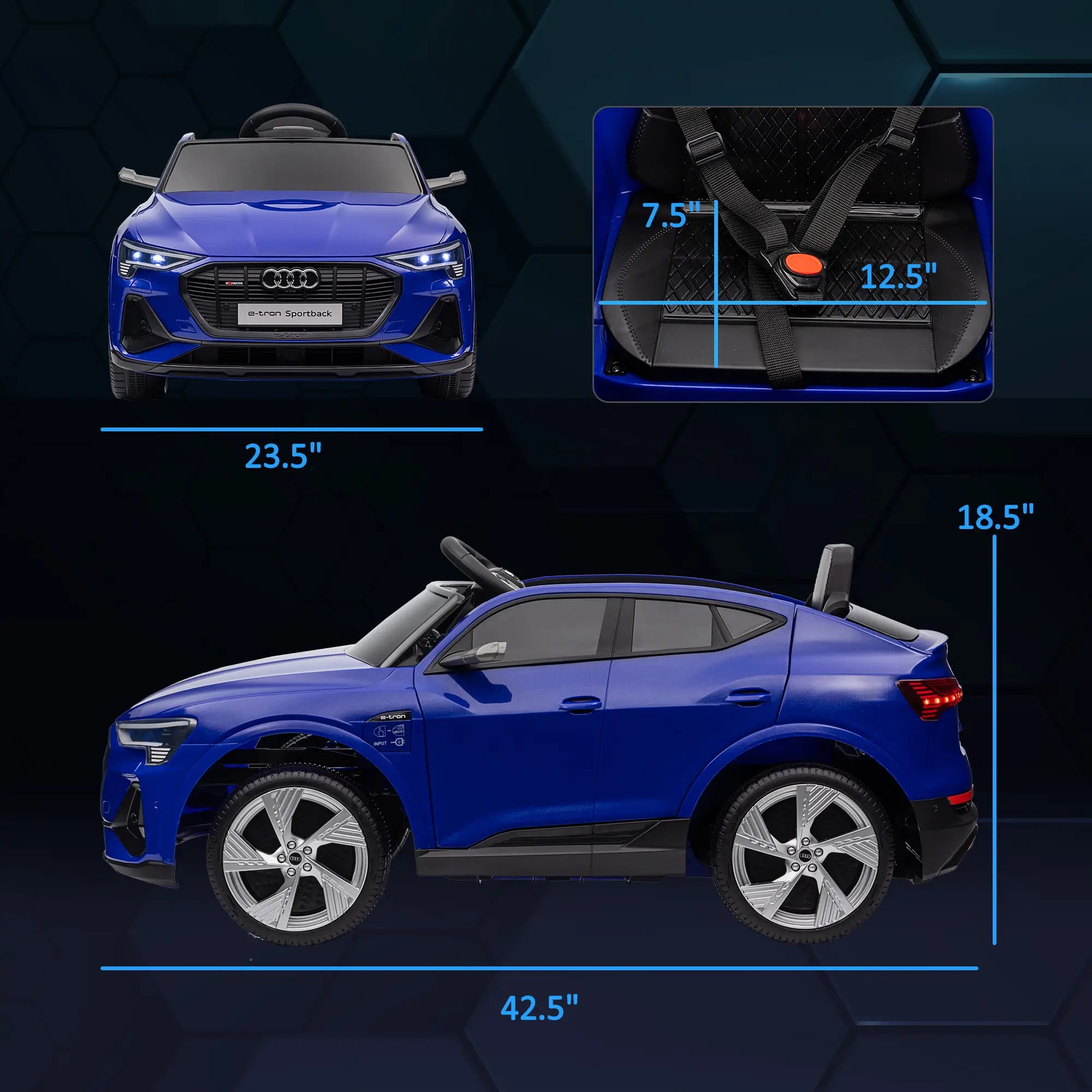 Audi kids electric sports car alternative to red jeep power wheels