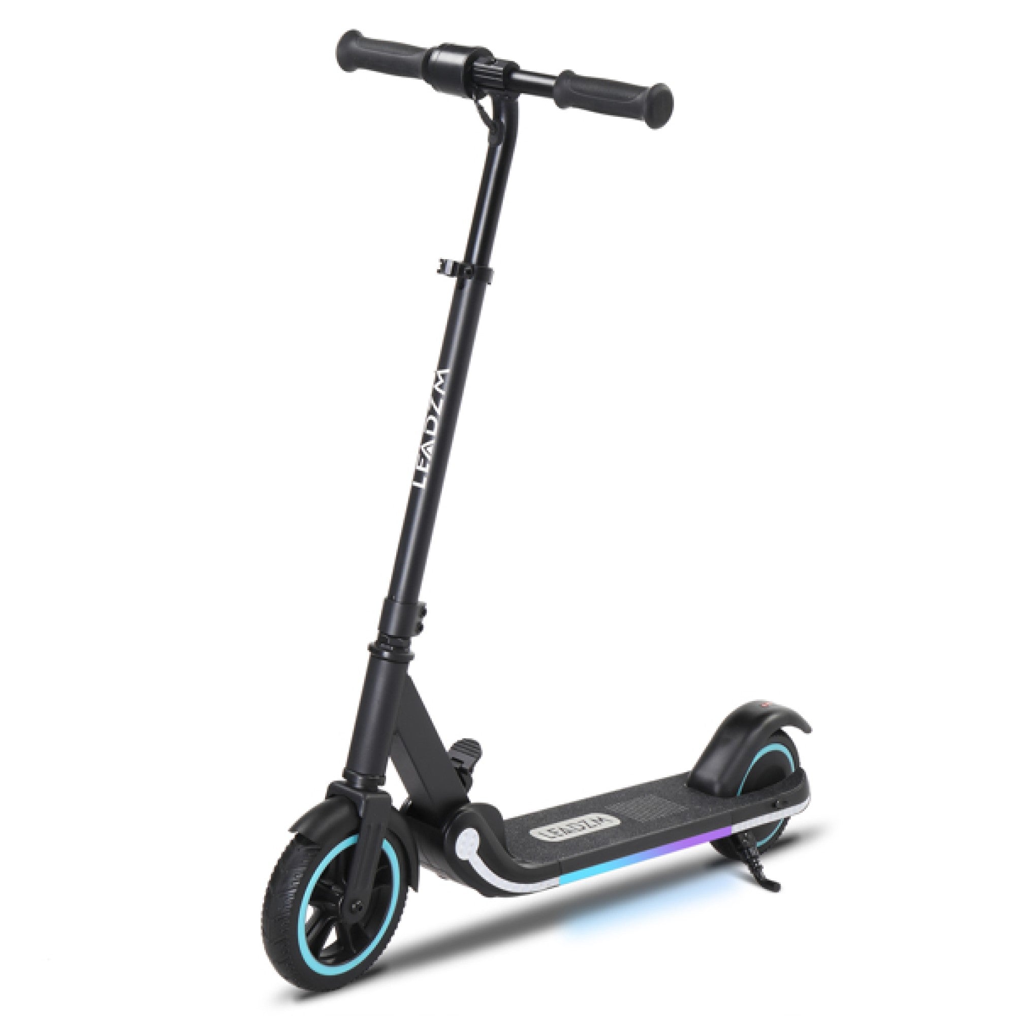 M2 PRO Electric Scooter for Kids Aged 6-14, Hub Motor Max Speed 9.3 mph Ride Range 5 miles, Kids Scooter with 3 Flashing LEDs, Black