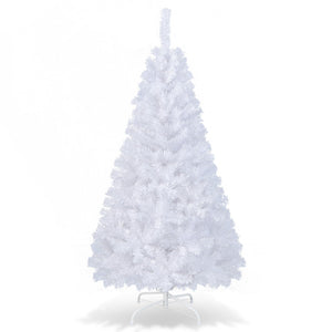 Elegant White Christmas Tree with Durable Metal Legs for Holiday Decor