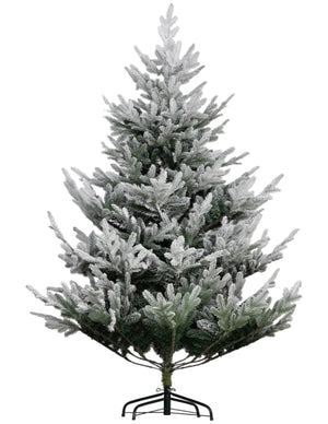 Flocked Artificial Christmas Tree - 6ft, 7.5ft, and 9ft with 795, 1218 and 1939 Tips and Steel Base