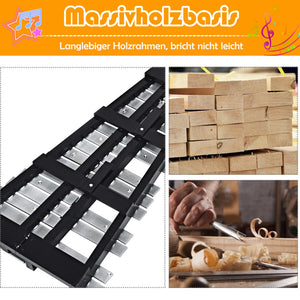 Foldable 30-Note Aluminum Glockenspiel Xylophone with Carry Bag - Portable and Durable