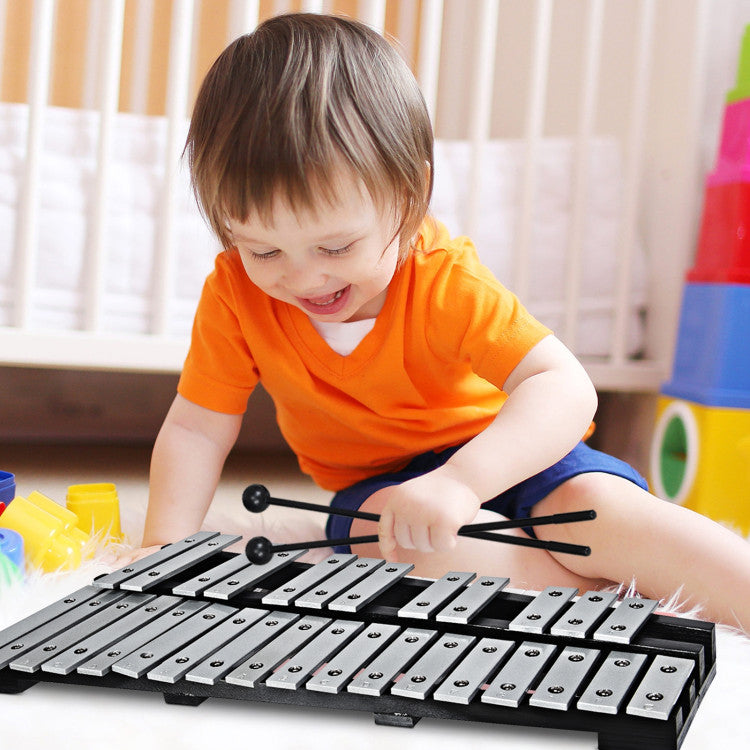 Foldable 30-Note Aluminum Glockenspiel Xylophone with Carry Bag - Portable and Durable